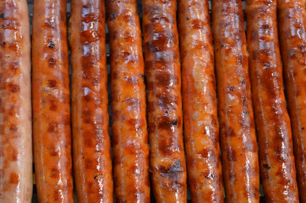 biała kiełbasa pieczona