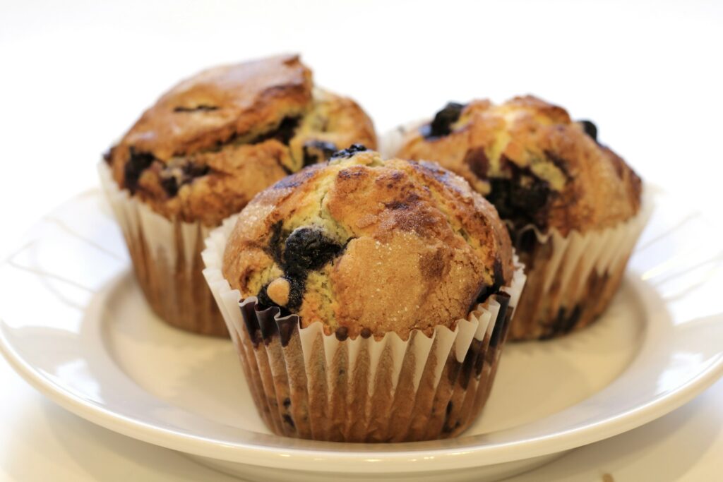 muffiny z owocami